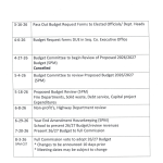 Amended 2026/2027 Budget Workshop Calendar