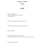 Budget Committee Meeting Agenda 1/26/26