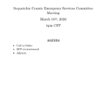 Sequatchie County Emergency Services Committee Meeting Agenda 03/16/26