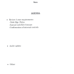 Audit Committee Meeting Agenda  05/18/26