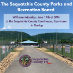 The Sequatchie County Parks and Recreation Board Meeting Announcement