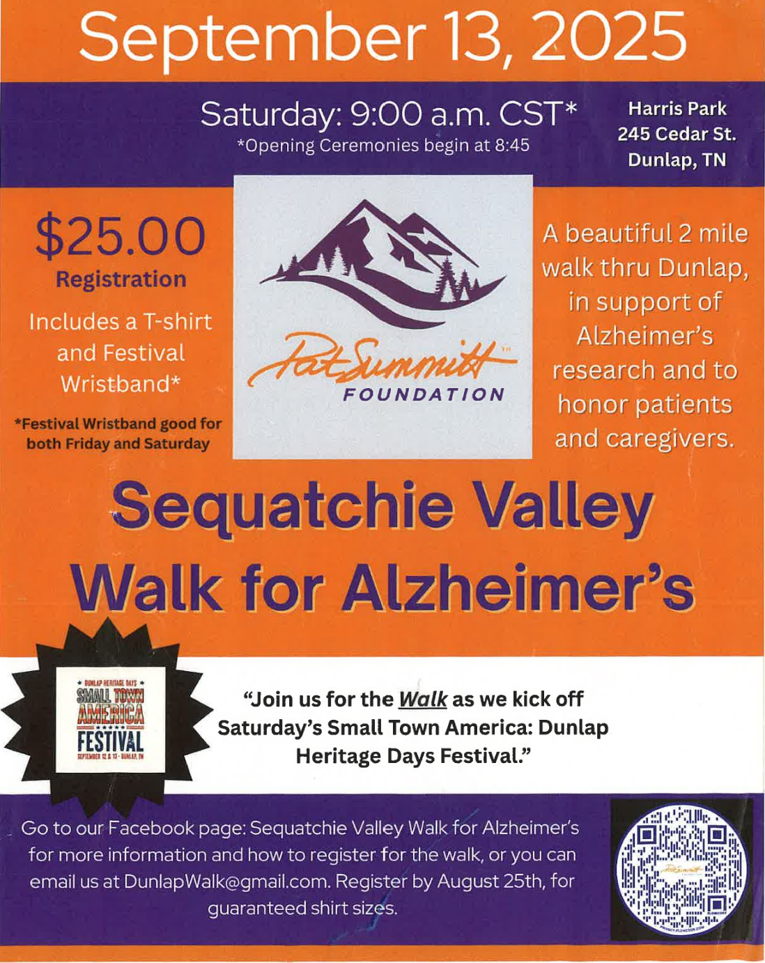 Sequatchie Valley Walk for Alzheimer's : Sequatchie County Government