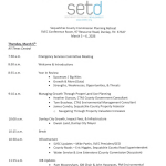 Chattanooga Area Regional Council of Governments SETD Planning Retreat Agenda