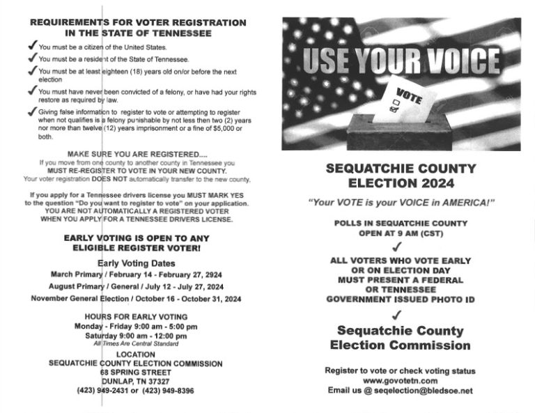 Sequatchie County Election 2024 Sequatchie County Government