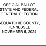 The Official Ballot for the State, Federal and County 2024 General Election