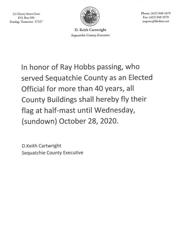 In Honor of Ray Hobbs